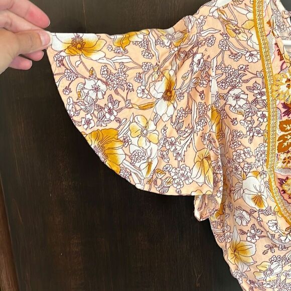 Band Of Gypsies Lanai Floral Print Crop Top Size Medium - Picture 6 of 6